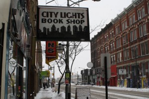 Street sign for City Lights