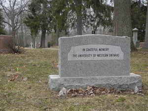 Donors who have bequeathed their bodies to scientific research at Western are laid to rest and commemorated at Woodland Cemetery.