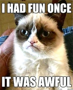 The meme that launched Grumpy Cat’s celebrity career (Grumpycats.com).