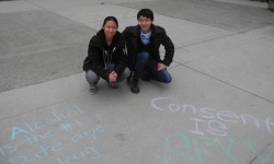 Sex off-limits if they aren’t conscious Jessica Tong and Alex Lu volunteer for I Know Someone at Western University.