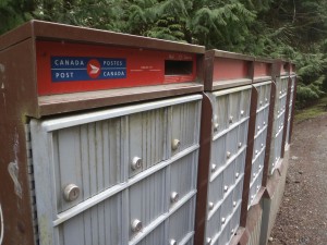 Community mailboxes like this one in Shawnigan Lake, B.C. are coming to Canadian cities beginning this year.