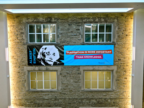 Photo of Einstein at Western University