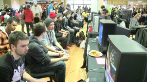 Gamers play Super Smash Bros. at Project Play in November