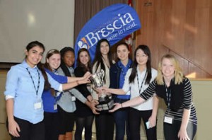 The finalists for 2013's Take the Lead Contest at Brescia. Photo Courtesy of Brescia University College