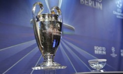 Without English teams, not many Londoners will follow the rest of the Champions League Champions League cup <br />Courtesy of uefa.com