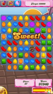 Candy Crush Game Screen