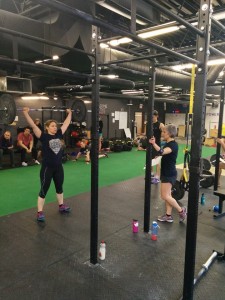 Kim Levy lifting barbell