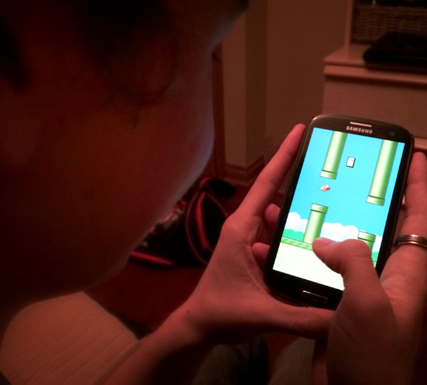Jordan Furlong playing Flappy Bird
