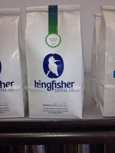 Kingfisher Coffee sells its product wholesale to local shops.