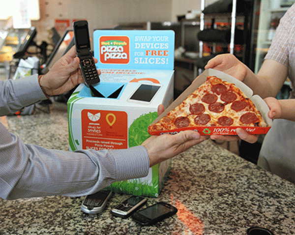 Slices for devices helps reduce toxic waste