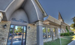 Church repurposed for a medical/dental clinic