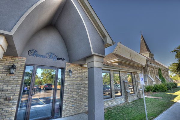 Church repurposed for a medical/dental clinic