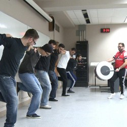 Dancing Into Your Heritage The Al Asala dance group holding a practice session at Western University <br /> Photo by Chris Vandenbreekel <br />