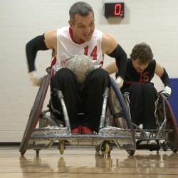 Rolling with the Punches Wheelchair rugby provides an outlet for some people to overcome obstacles <br /> Photo by Jonathan Juha <br />